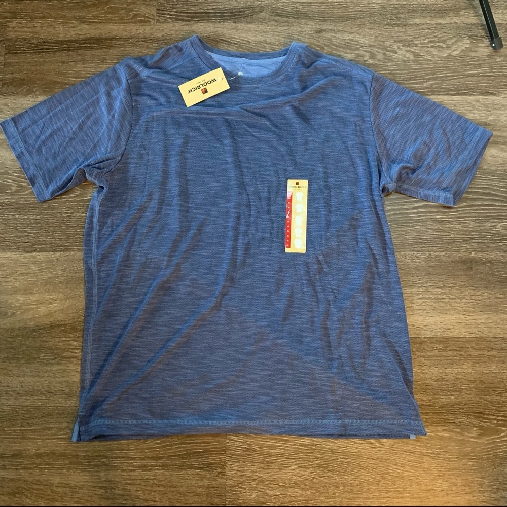 Woolrich Heather Blue Short Sleeve T-Shirt XL (New with Tags)